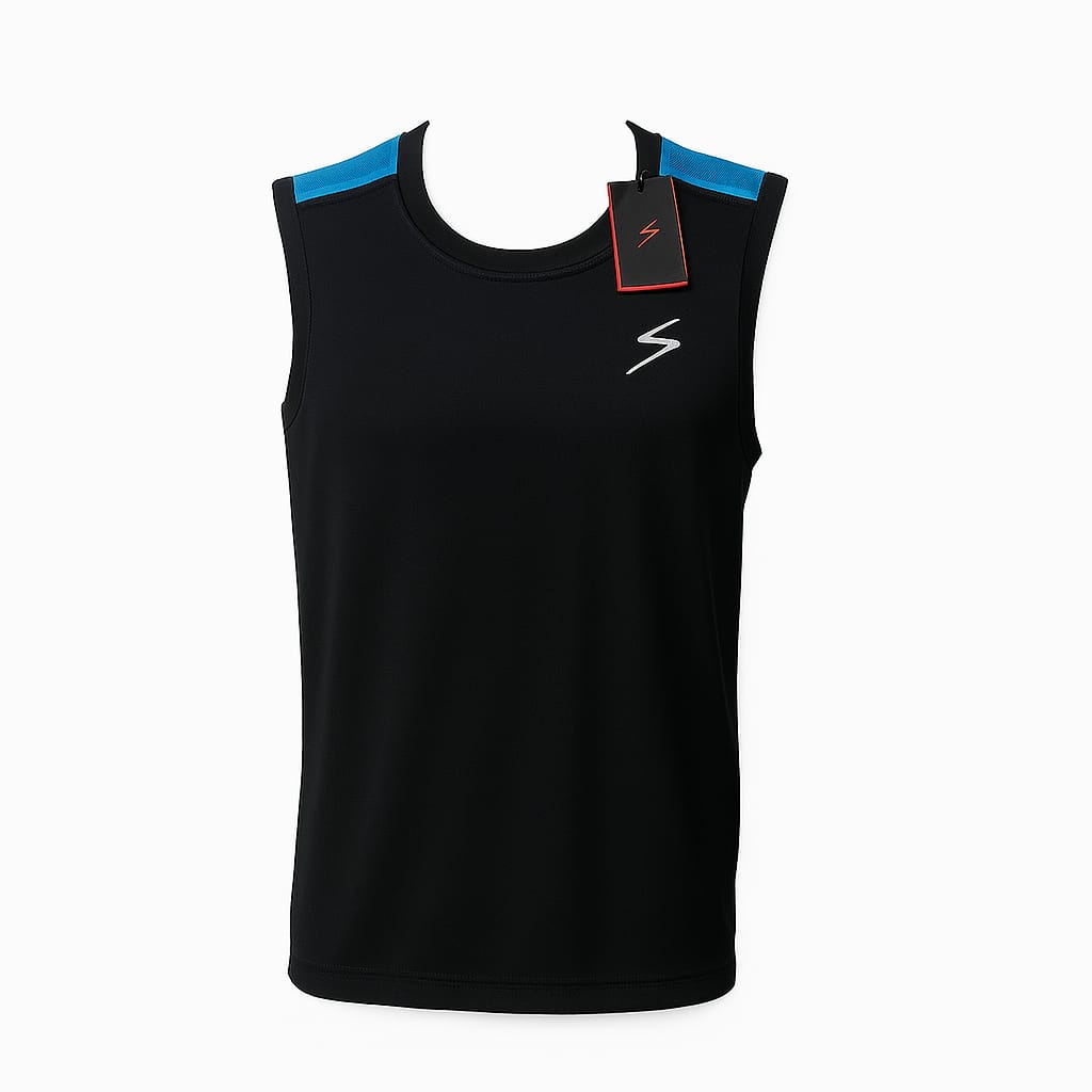 black blue combination Titanic Designer Gym Men Vest