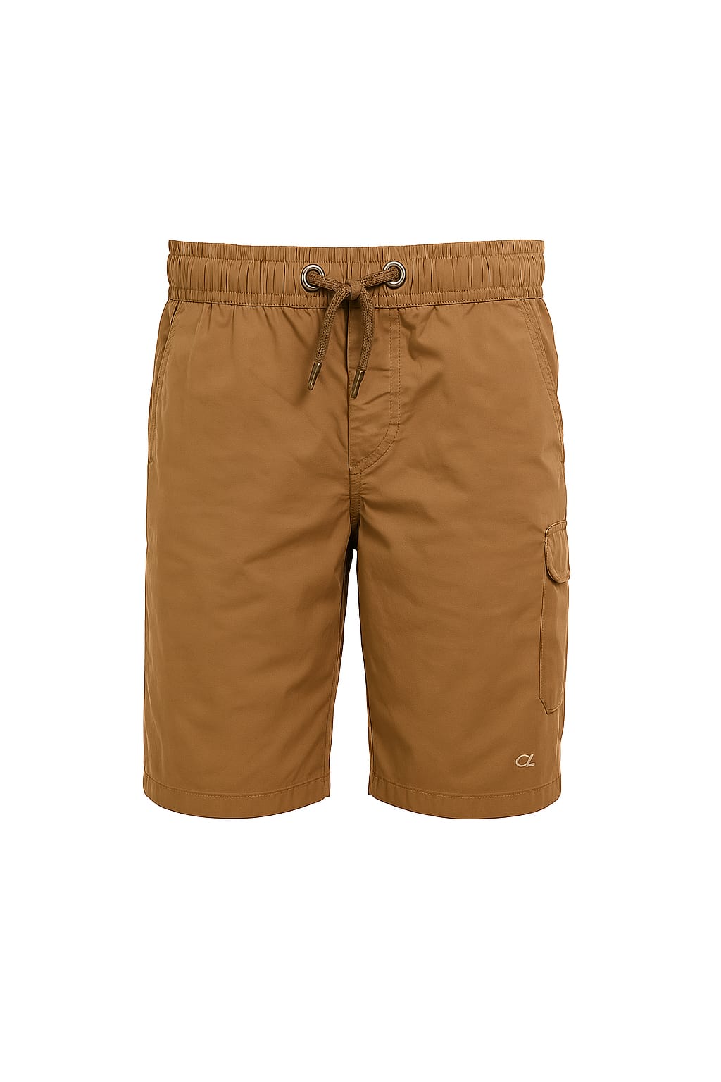 Solid Men Light Brown Basic Shorts