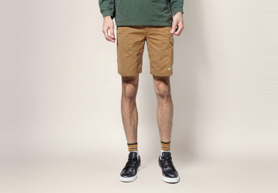 Solid Men Light Brown Basic Shorts